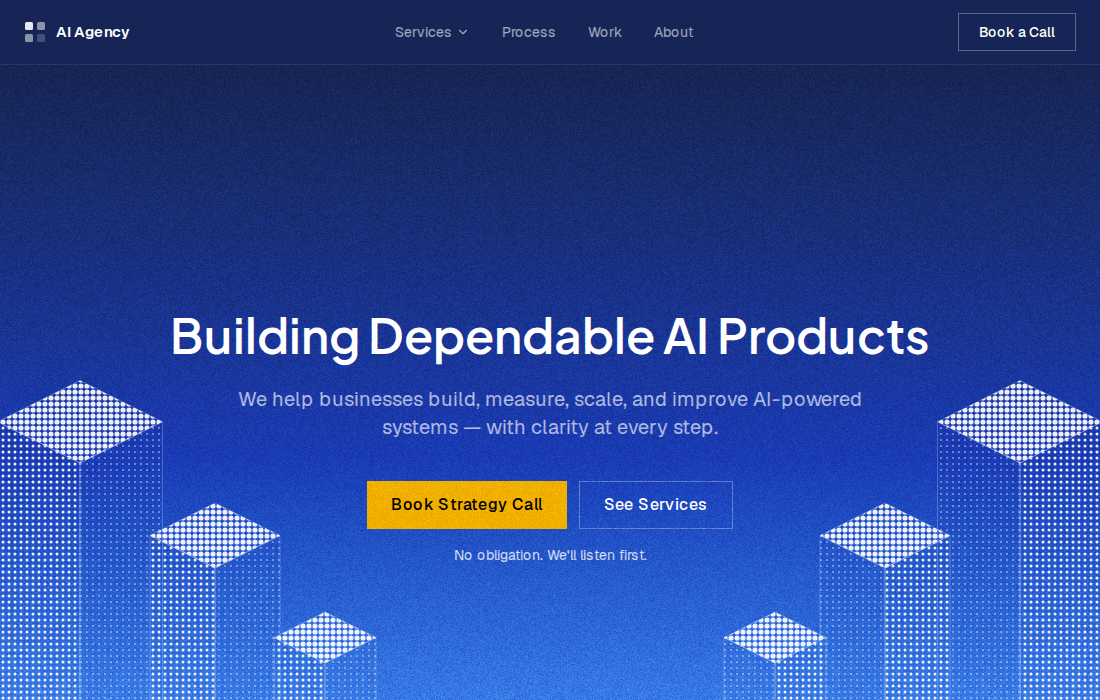 AI Agency — AI product studio website